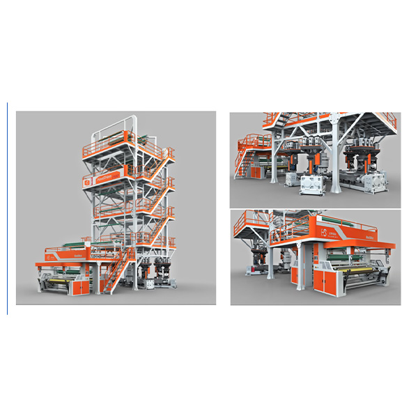 Máy thổi màng PE 3 lớp/5 lớp/ 7 lớp/9 lớp/11 lớp  lạnh trong giàn xoay